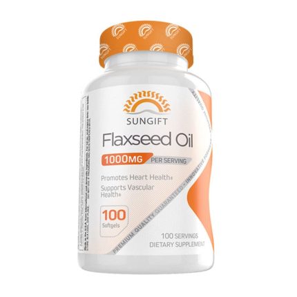 روغن بذر کتان سان گیفت 1000 میلی گرم 100 عدد Sungift Flaxseed Oil