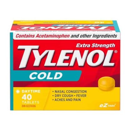 قرص سرماخوردگی تیلنول Tylenol Cold Extra Strength Night Time
