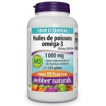 روغن ماهی امگا 3 وبر نچرالز 210 عدد Webber Omega-3 Fish Oil - تصویر 2